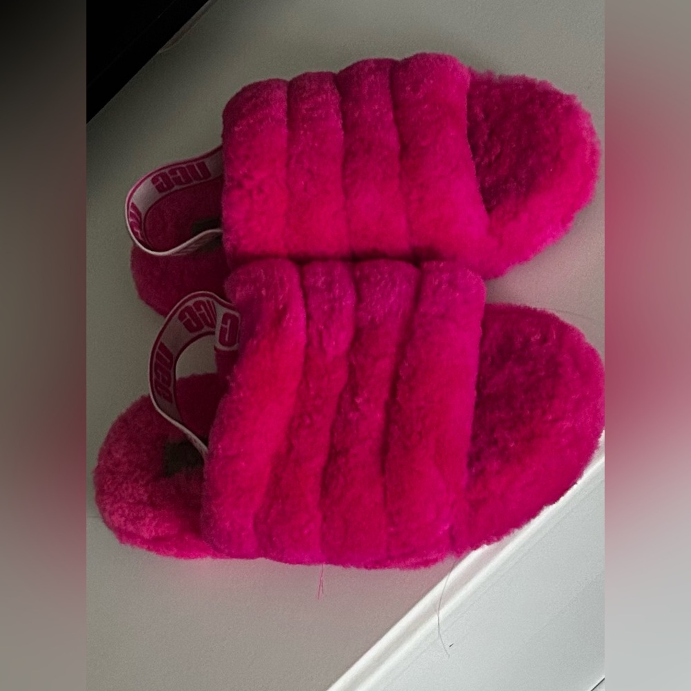 Pink UGG slippers